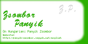 zsombor panyik business card